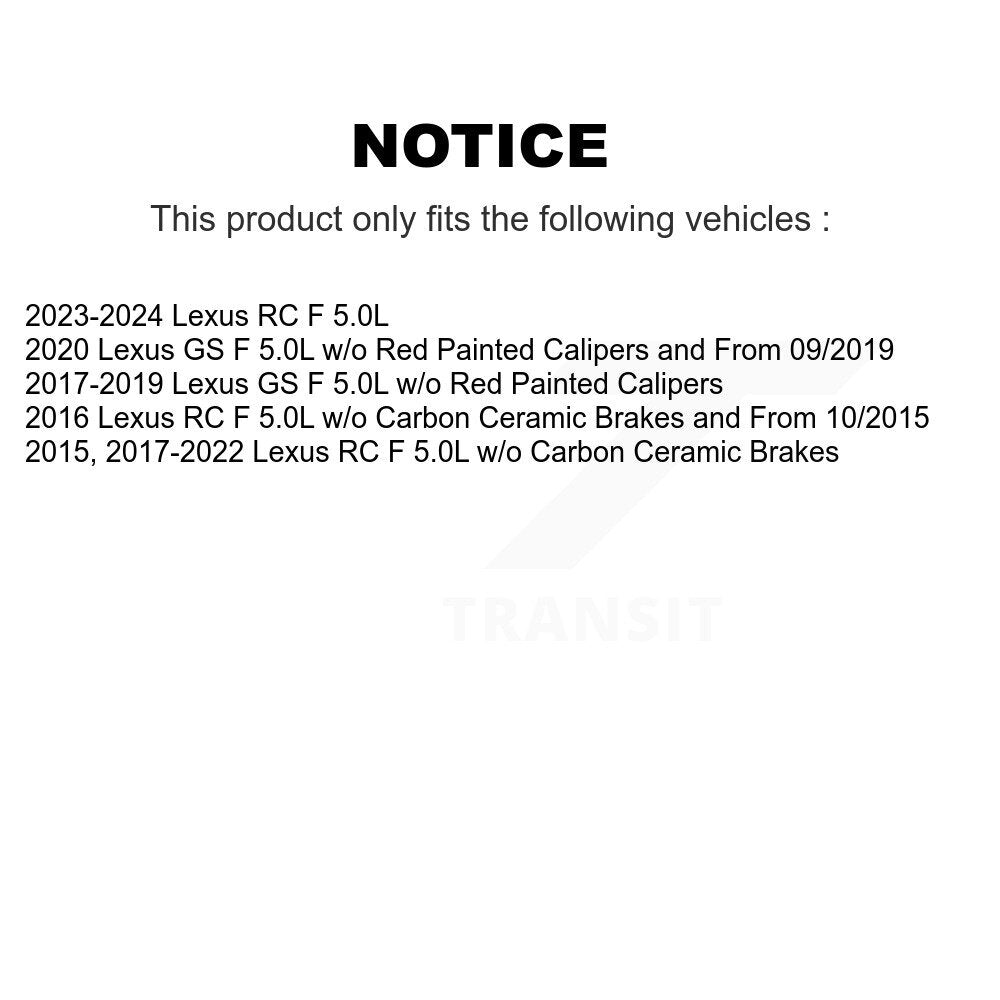 Brake Pads Wear Sensor Front SEN-2BWS0392 For Lexus RC F GS 5.0L