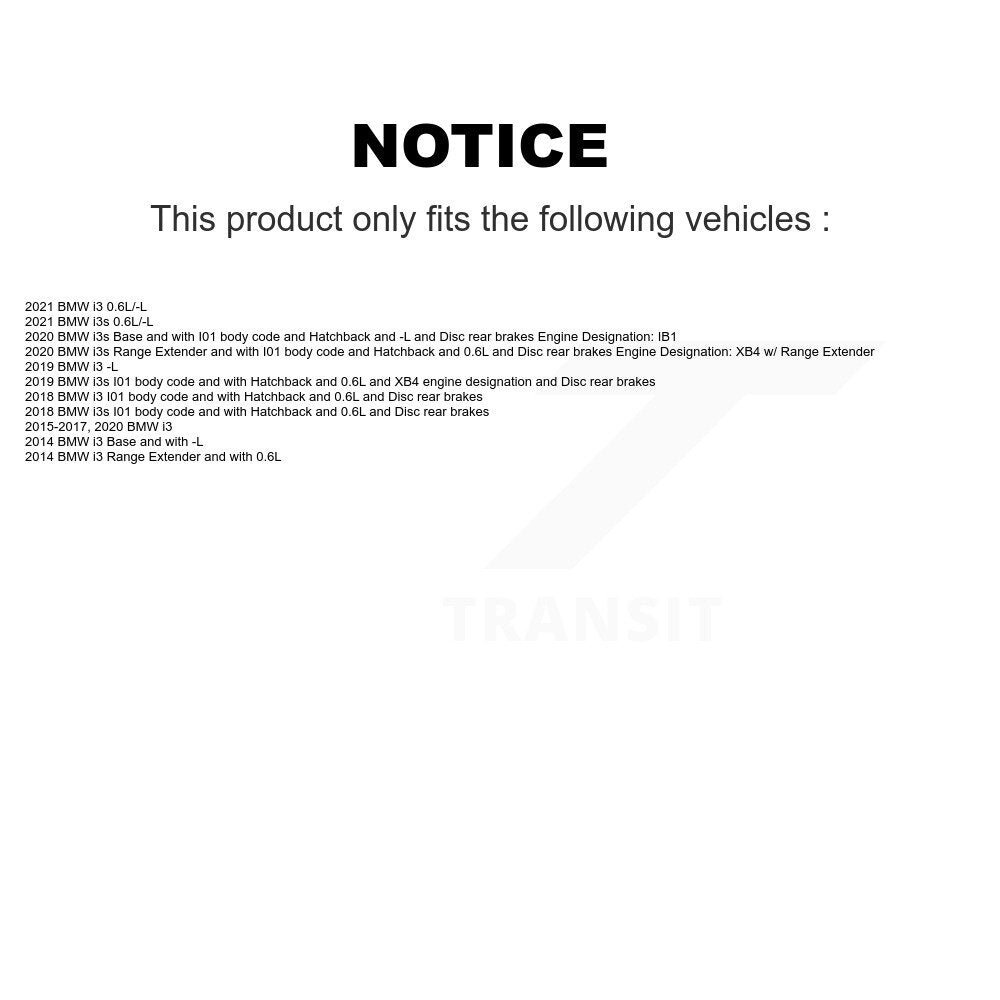 Brake Pads Wear Sensor Rear SEN-2BWS0409 For BMW i3 i3s