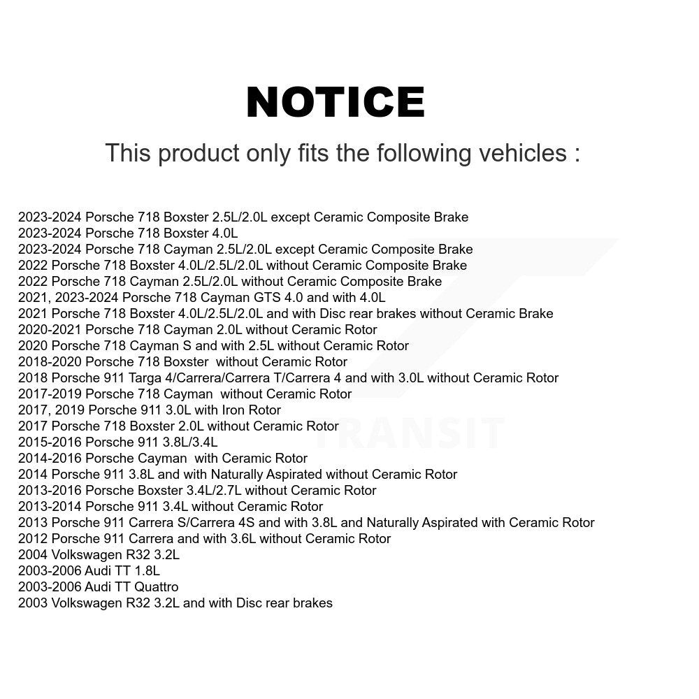 Brake Pads Wear Sensor SEN-2BWS0432 For Porsche 911 718 Cayman Boxster Audi TT