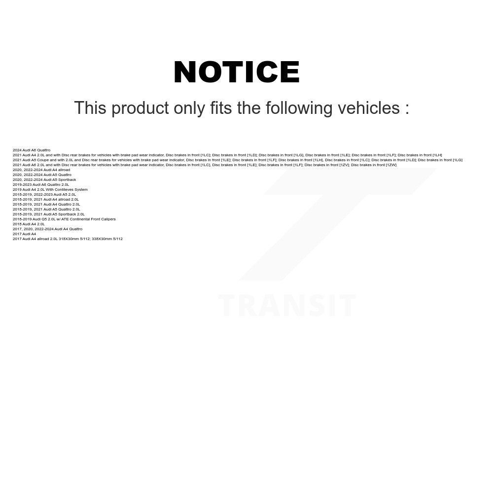 Brake Pads Wear Sensor Front SEN-2BWS0433 For Audi Q5 A4 Quattro A5 Sportback A6