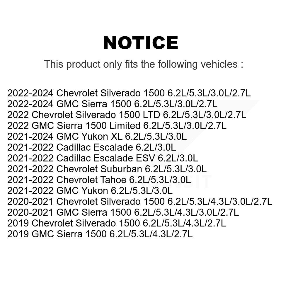 Brake Pads Wear Sensor Front SEN-2BWS0452 For GMC Chevrolet Silverado 1500 Yukon