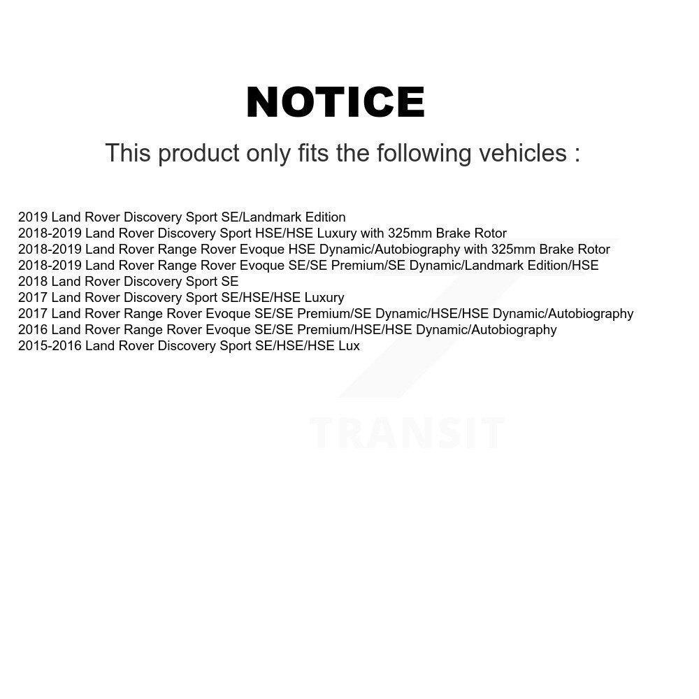 Brake Pads Wear Sensor Front SEN-2BWS0476 For Land Rover Discovery Sport Range