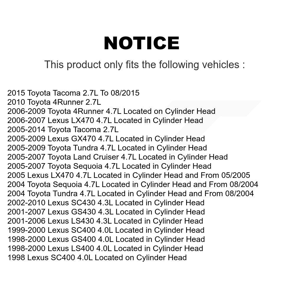 Engine Camshaft Position Sensor SEN-2CAM0290 For Toyota Tacoma Tundra Lexus Land