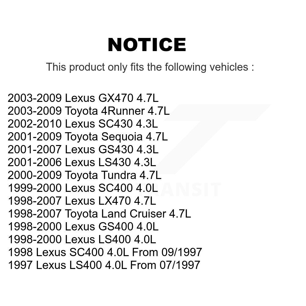 Engine Crankshaft Position Sensor SEN-2CRK0048 For Toyota Tundra 4Runner Lexus