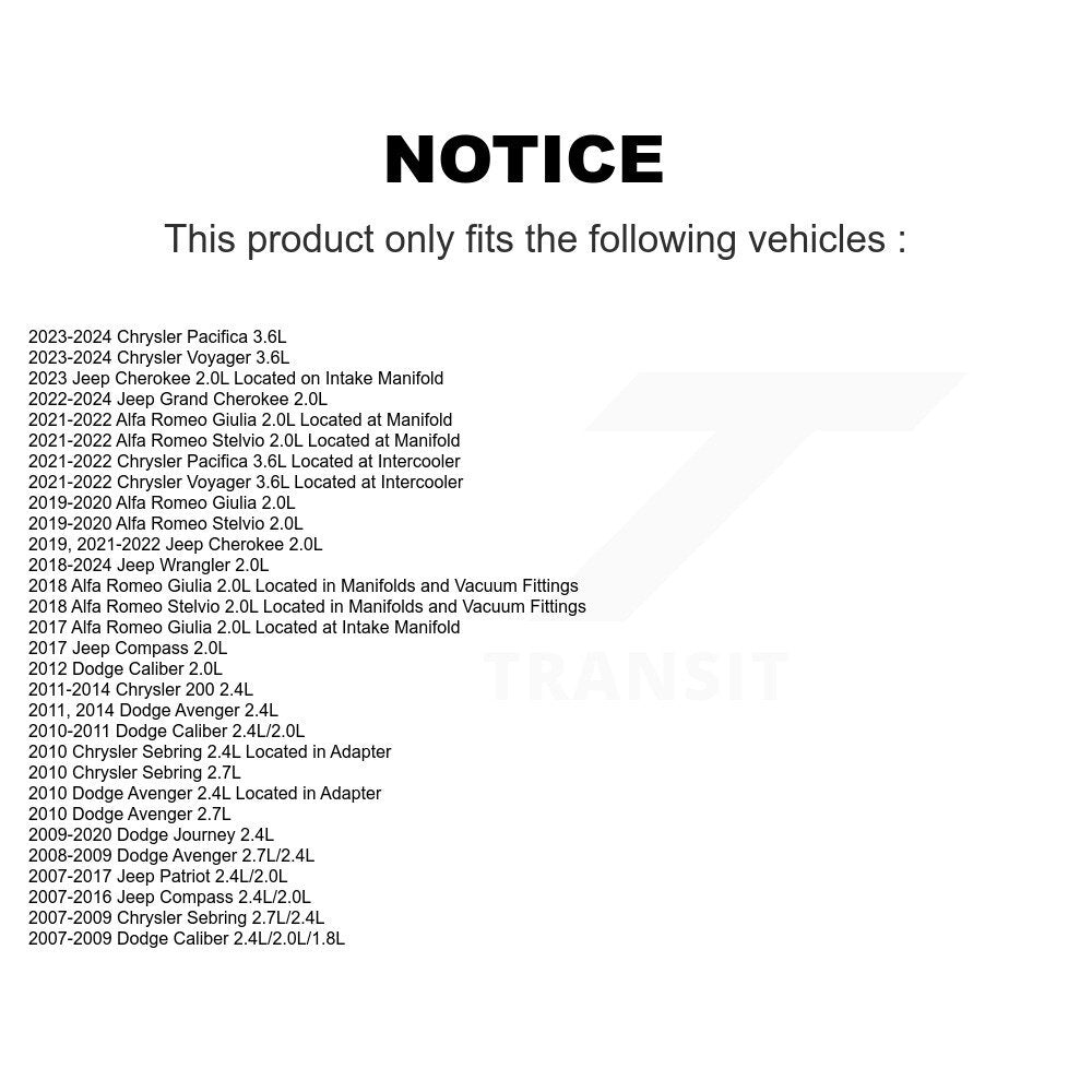 Engine Coolant Temperature Sensor SEN-2CTS0059 For Jeep Dodge Journey Wrangler