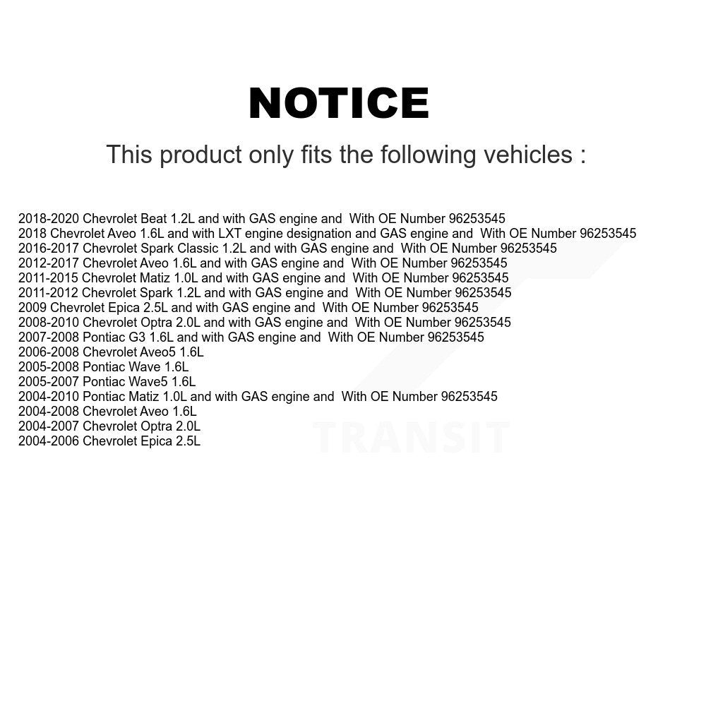 Ignition Knock (Detonation) Sensor SEN-2KNC0015 For Chevrolet Pontiac Wave Aveo