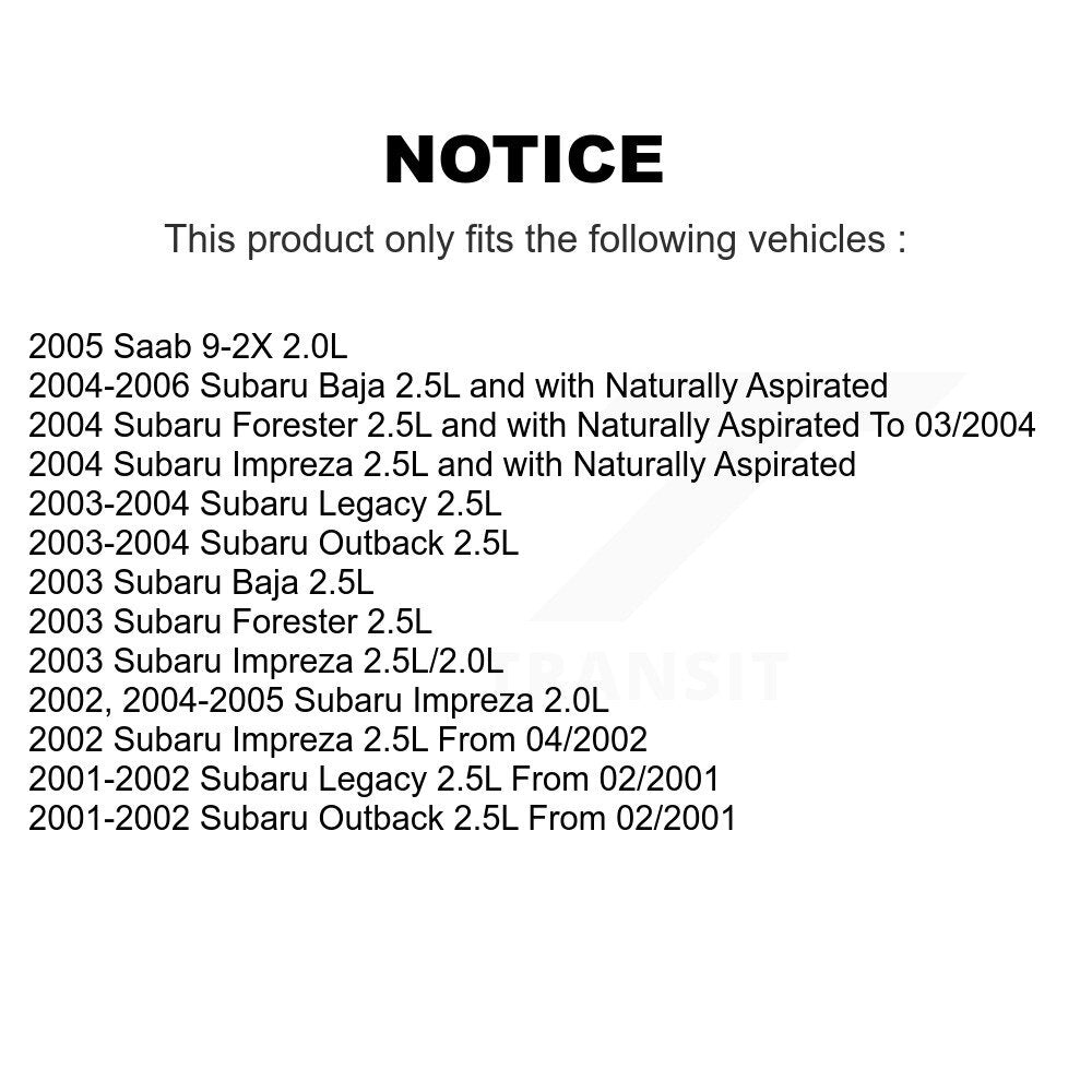 Ignition Knock (Detonation) Sensor SEN-2KNC0135 For Subaru Impreza Forester Baja