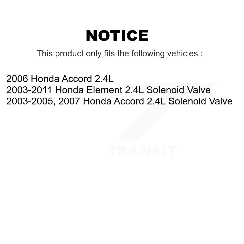 Engine Variable Valve Timing (VVT) Solenoid SEN-2VTS0021 For Honda Accord 2.4L