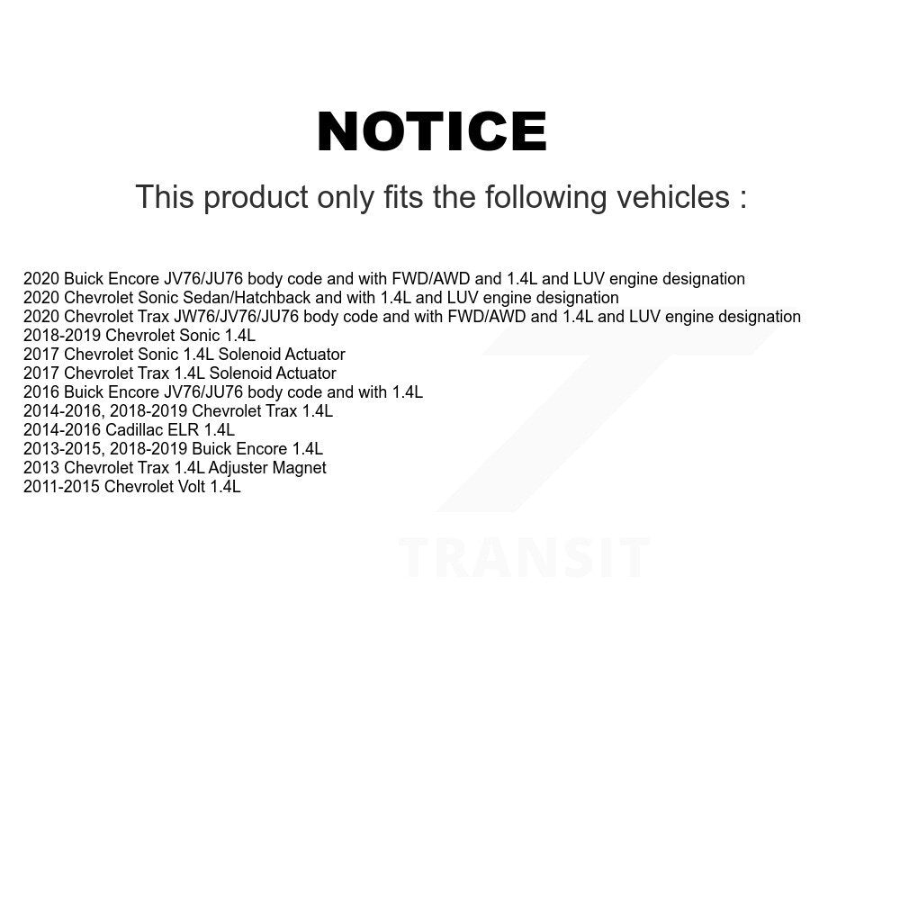 Engine Variable Valve Timing (VVT) SEN-2VTS0053 For Chevrolet Trax Buick Encore