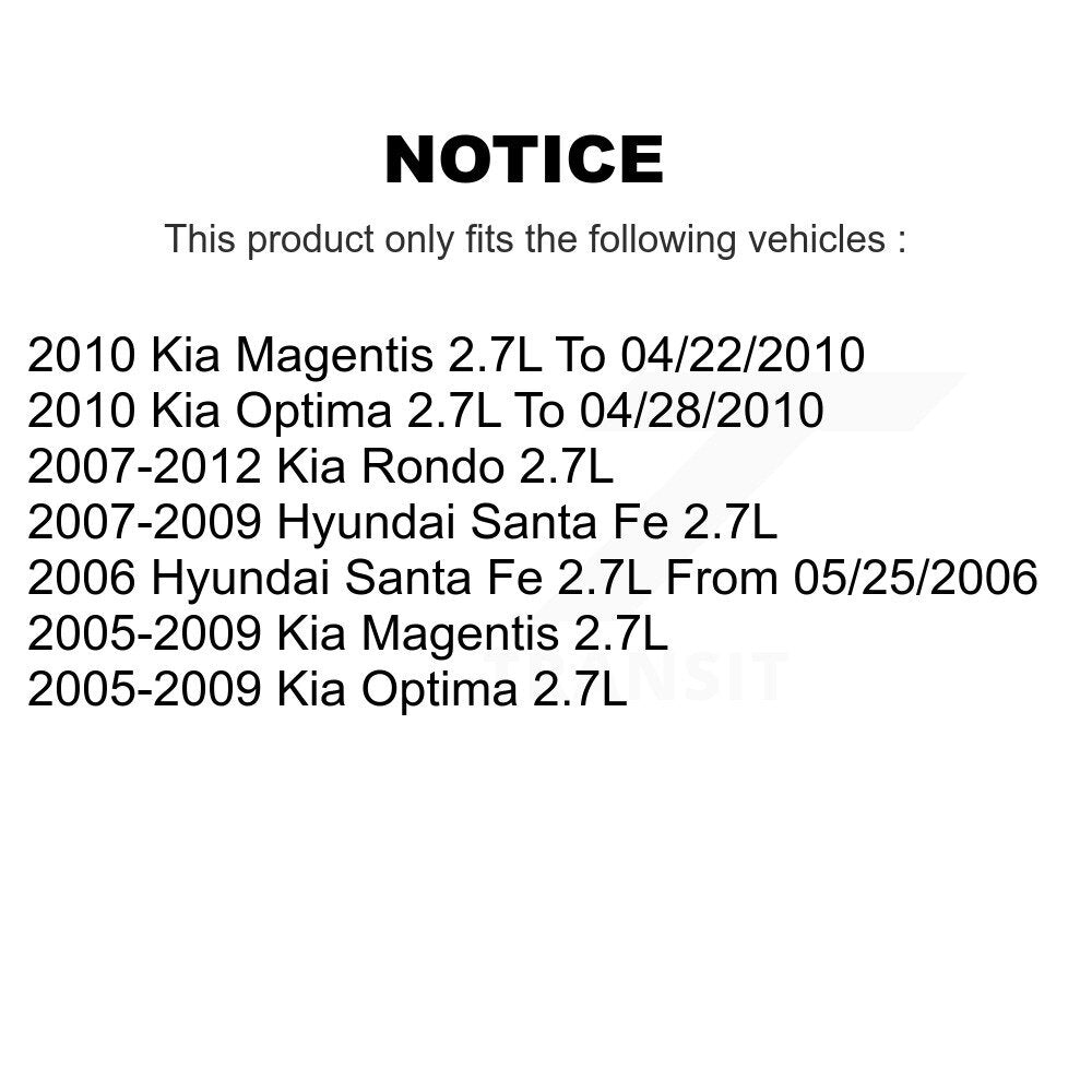 Engine Variable Valve Timing (VVT) Solenoid Right SEN-2VTS0116 For Hyundai Santa