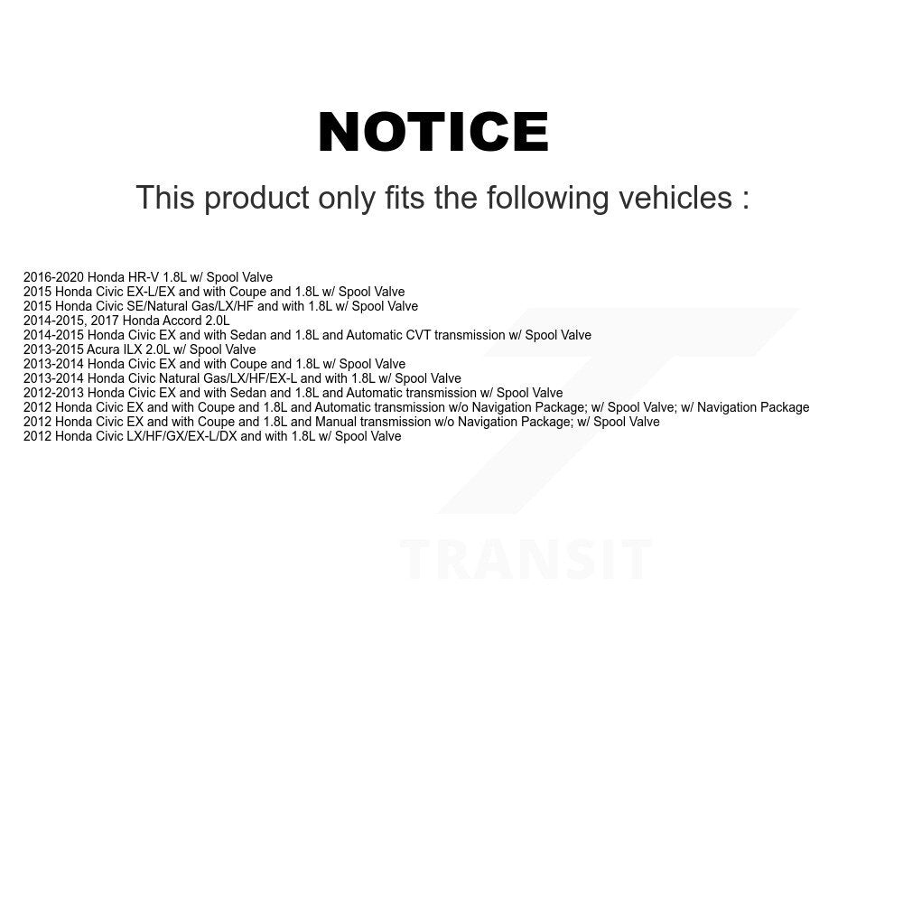 Engine Variable Valve Timing (VVT) Solenoid SEN-2VTS0130 For Honda Civic HR-V