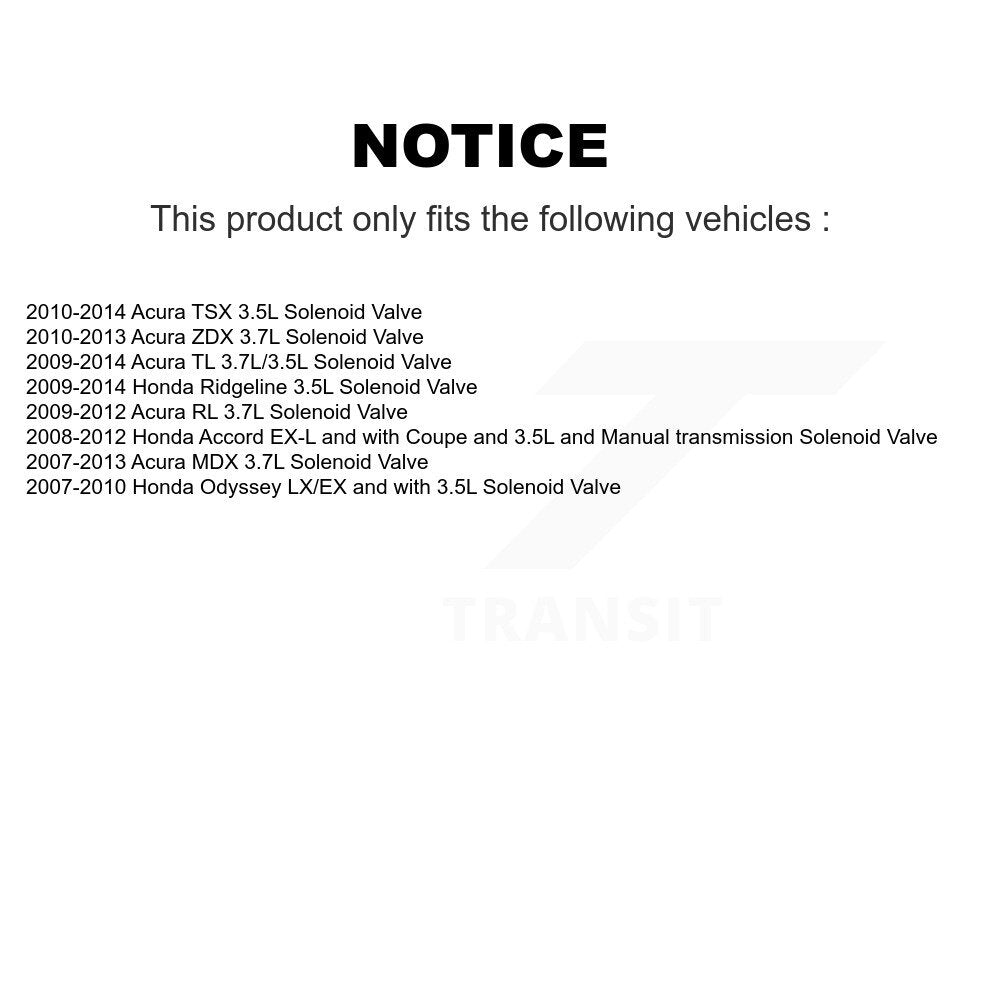 Engine Variable Valve Timing (VVT) Solenoid SEN-2VTS0132 For Honda Accord Acura