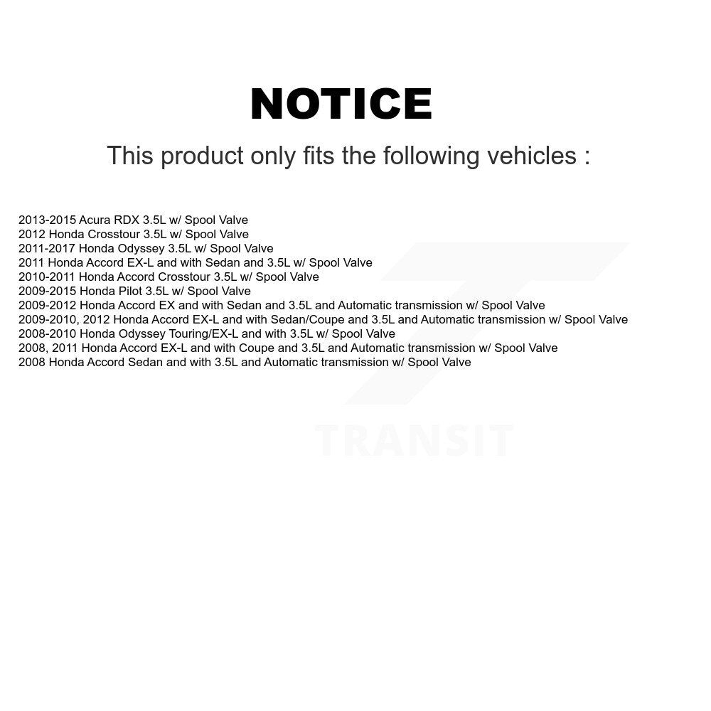Engine Variable Valve Timing (VVT) Solenoid Rear SEN-2VTS0135 For Honda Odyssey