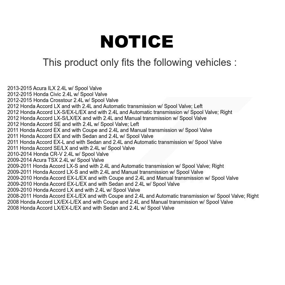 Engine Variable Valve Timing (VVT) Solenoid SEN-2VTS0144 For Honda Civic CR-V