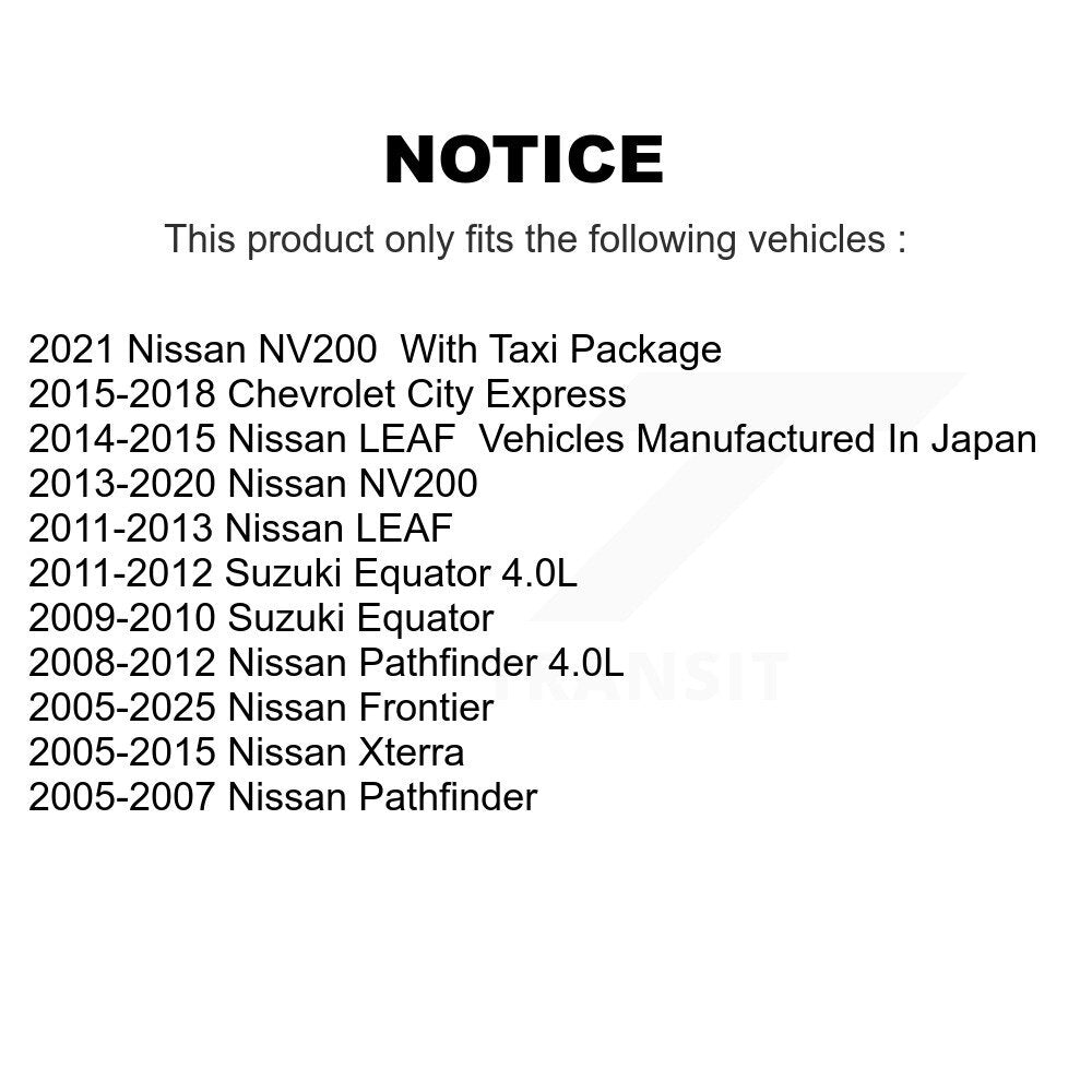 Semi-Metallic Disc Brake Pads Front SIM-1094 For Nissan Frontier Pathfinder LEAF