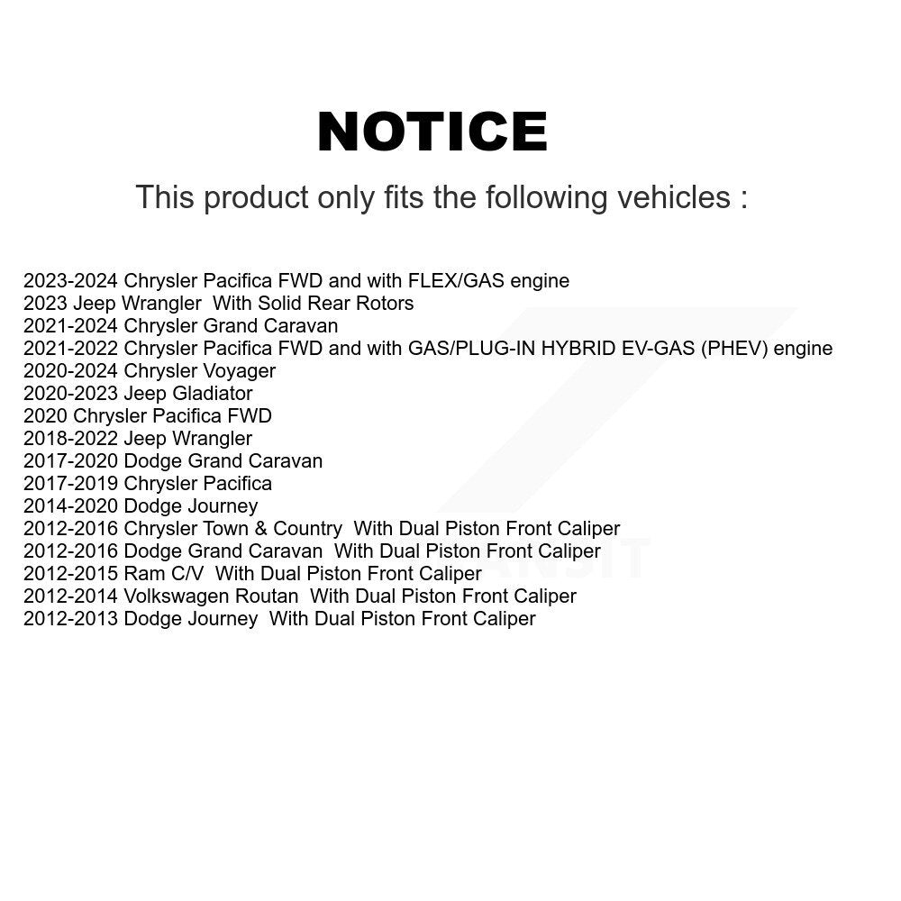 Semi-Metallic Disc Brake Pads Front SIM-1589 For Dodge Grand Caravan Jeep Town &