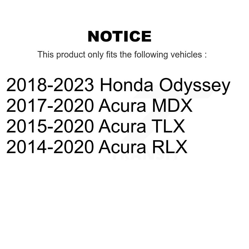 Semi-Metallic Disc Brake Pads Rear SIM-1698 For Acura Honda Odyssey TLX MDX RLX