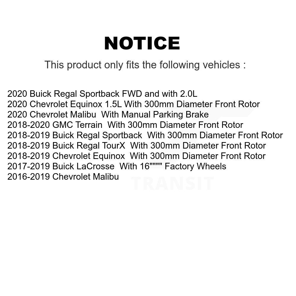 Semi-Metallic Disc Brake Pads Front SIM-1913 For Chevrolet Equinox GMC Terrain