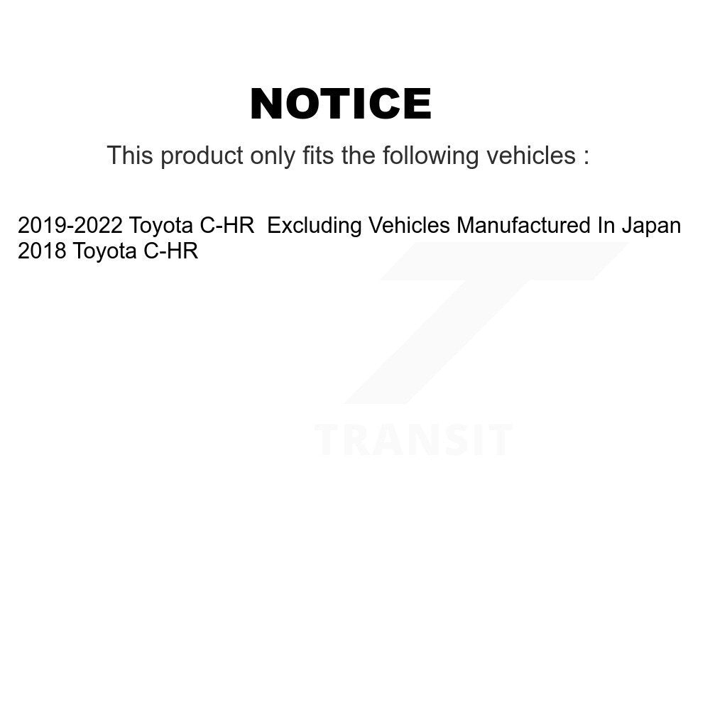 Semi-Metallic Disc Brake Pads Front SIM-2065 For Toyota C-HR