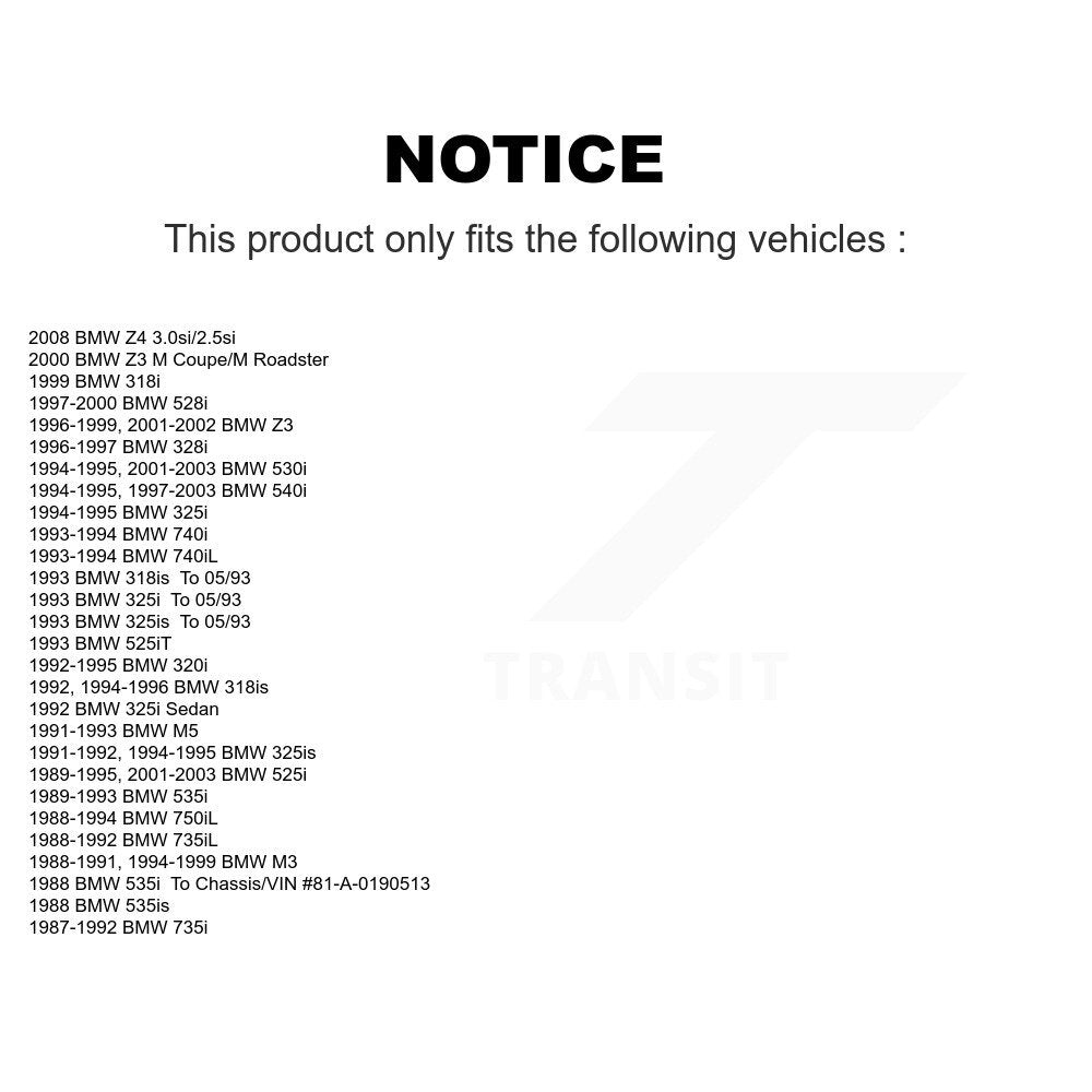 Semi-Metallic Disc Brake Pads Rear SIM-396 For BMW Z3 540i 530i 325i 528i 328i