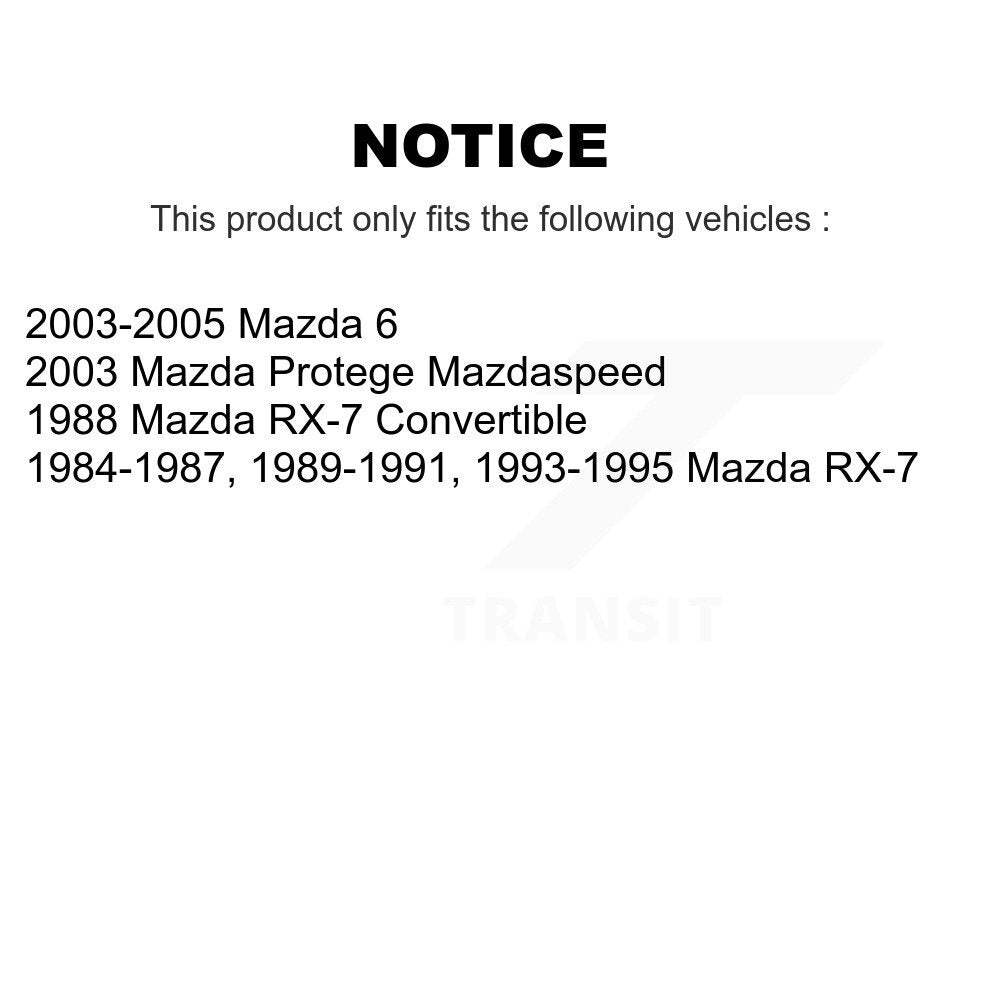 Semi-Metallic Disc Brake Pads Rear SIM-482 For Mazda 6 RX-7 Protege