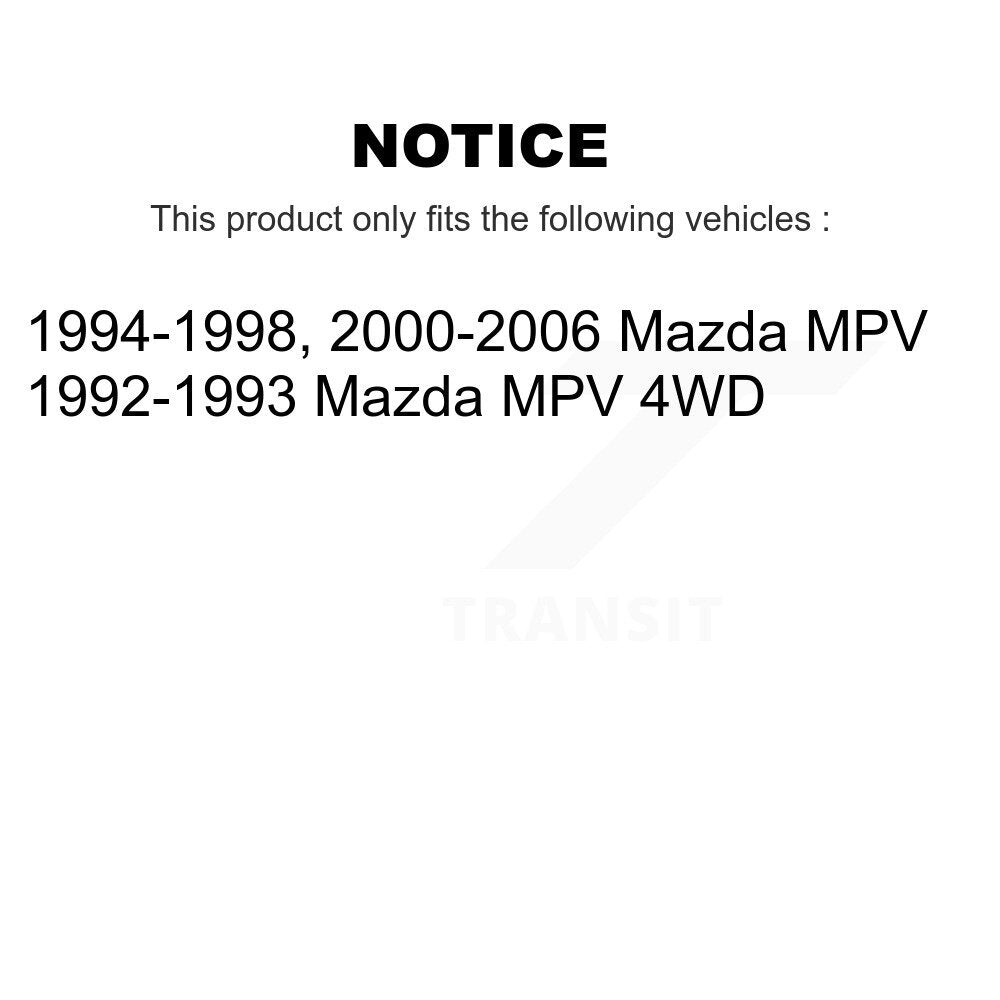 Semi-Metallic Disc Brake Pads Front SIM-551 For Mazda MPV