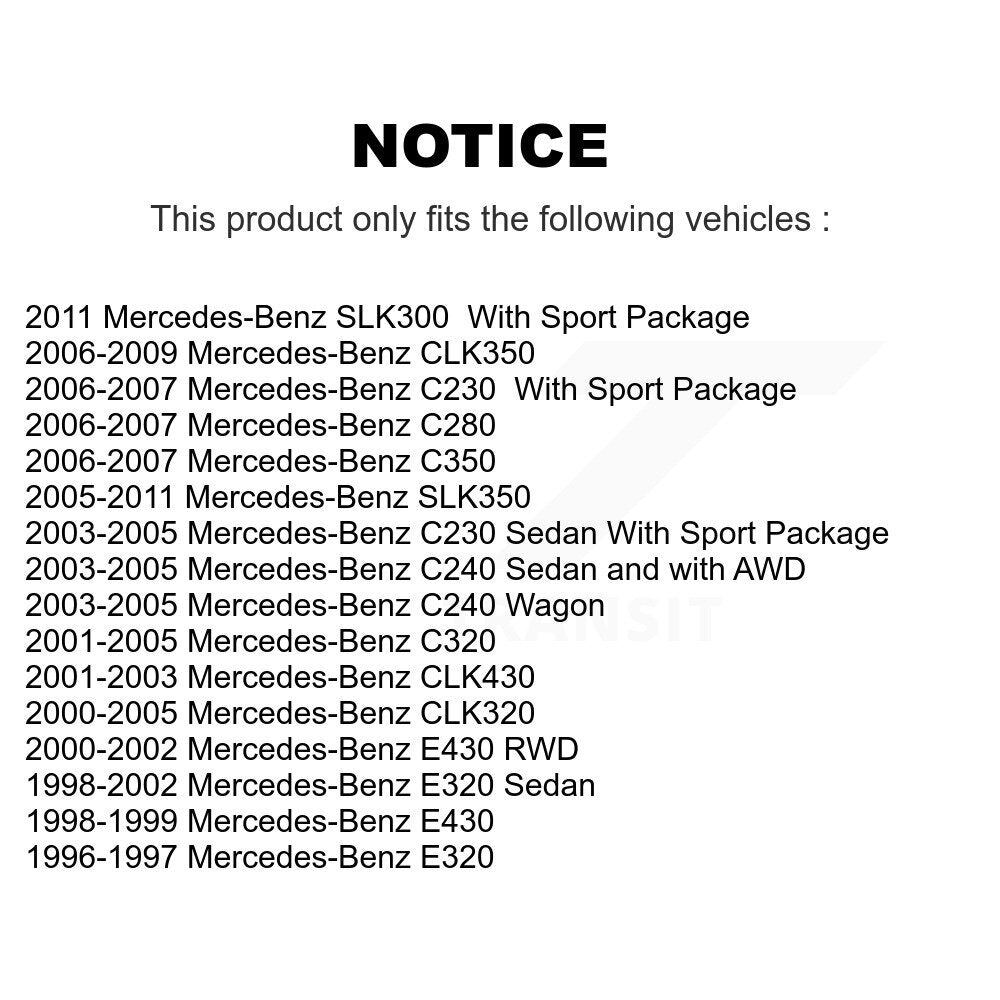 Semi-Metallic Disc Brake Pads Rear SIM-873 For Mercedes-Benz C230 SLK350 CLK320