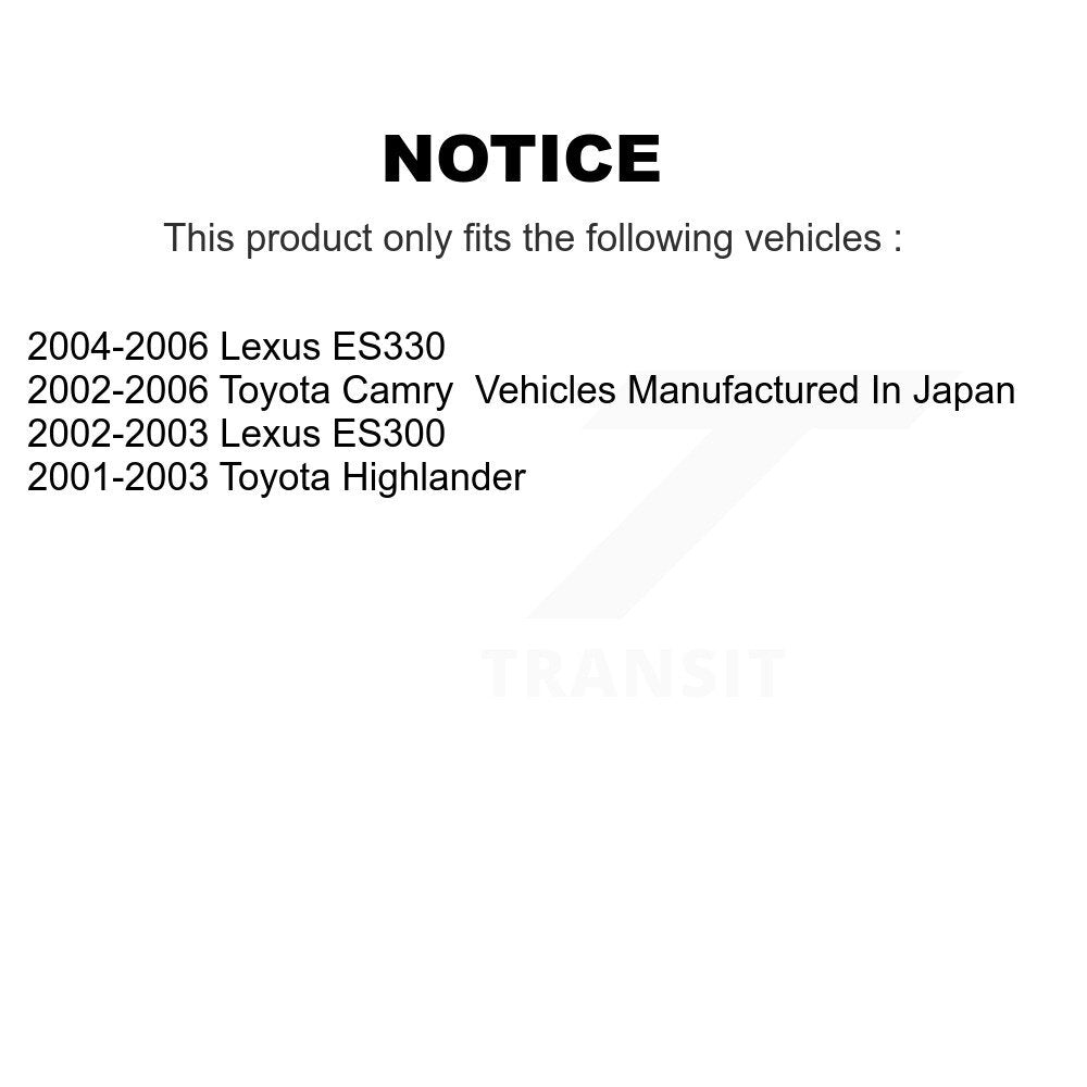 Semi-Metallic Disc Brake Pads Rear SIM-885 For Toyota Camry Highlander Lexus