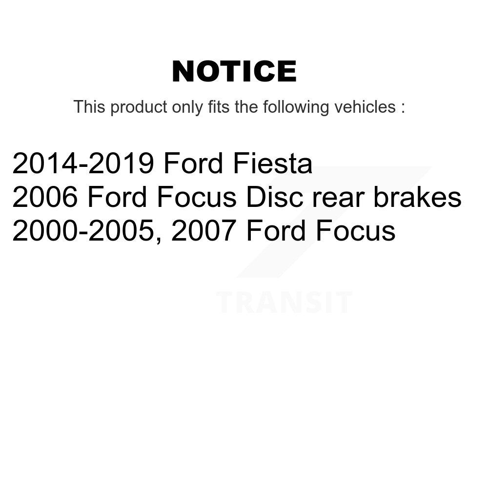Semi-Metallic Disc Brake Pads Rear SIM-886 For Ford Focus Fiesta
