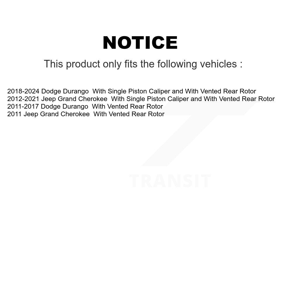 Disc Brake Caliper Rear Right SLC-18B5421 For Jeep Grand Cherokee Dodge Durango