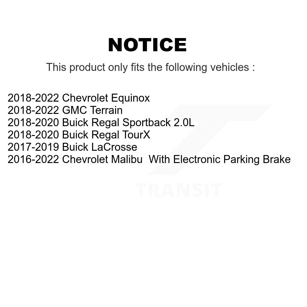 Brake Caliper Rear SLC-18B5545 For Chevrolet Equinox GMC Terrain Malibu Buick
