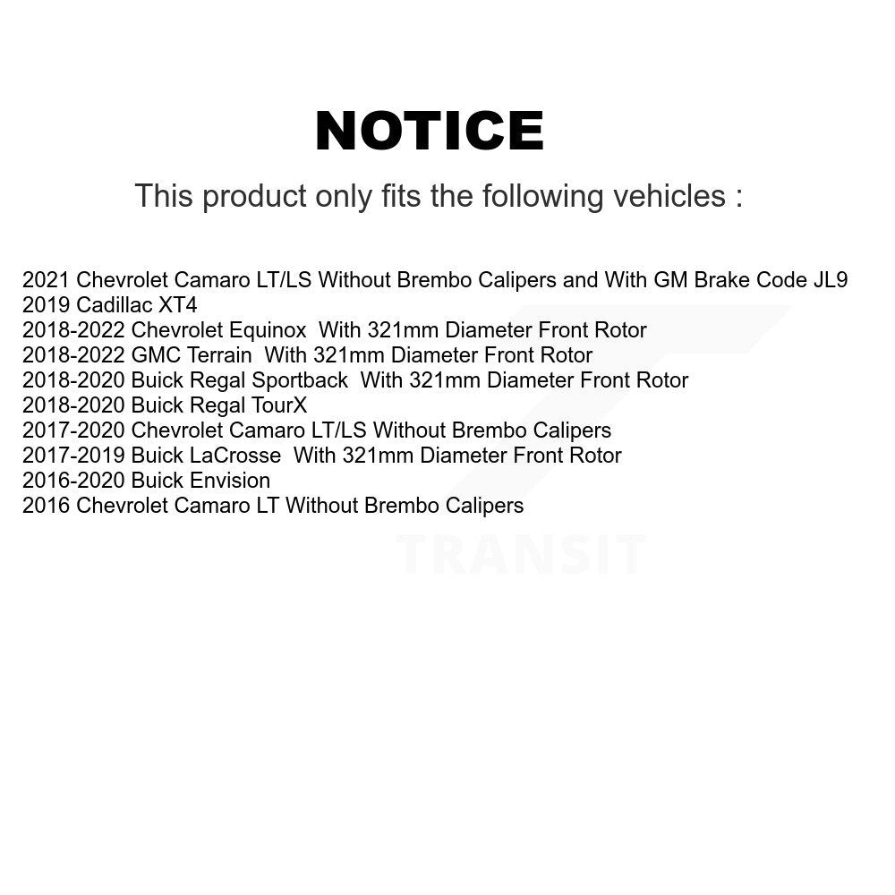Brake Caliper Front SLC-18B5548 For Chevrolet Equinox GMC Terrain Buick Envision