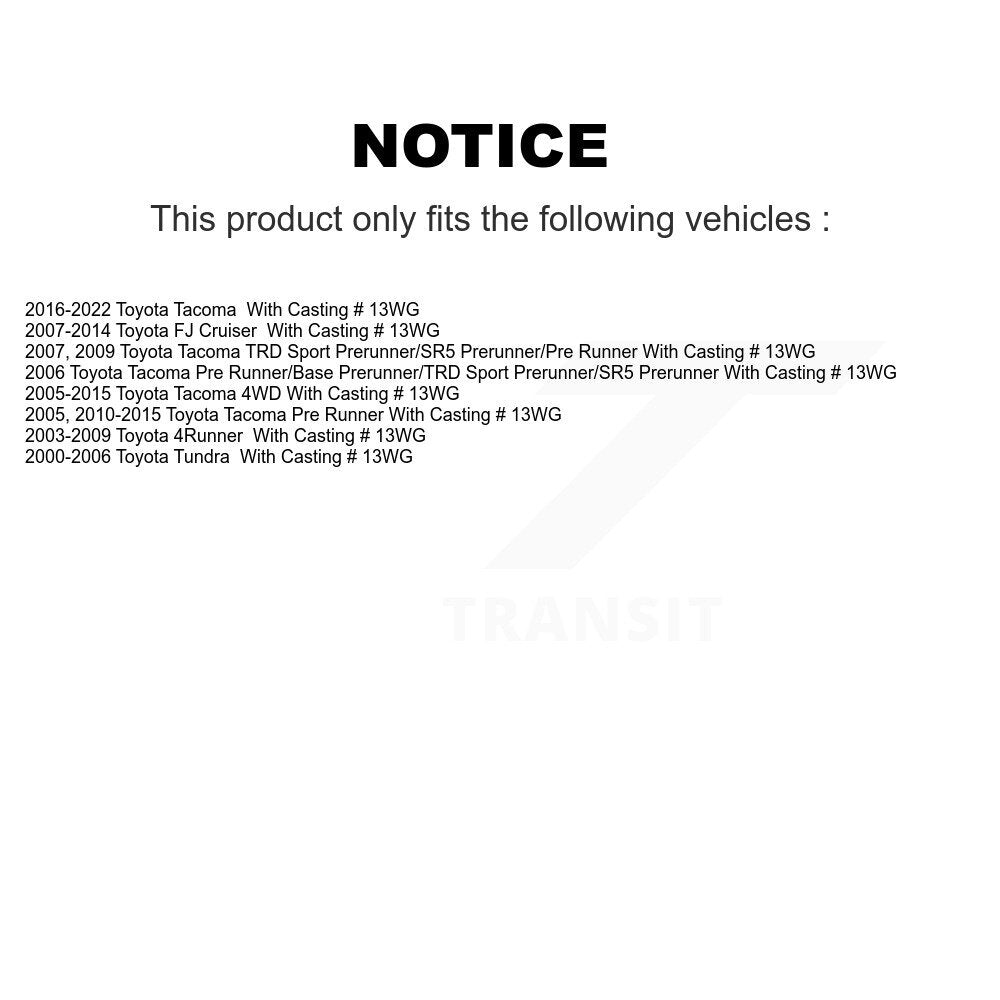 Disc Brake Caliper Front SLC-192985 For Toyota Tacoma Tundra 4Runner FJ Cruiser