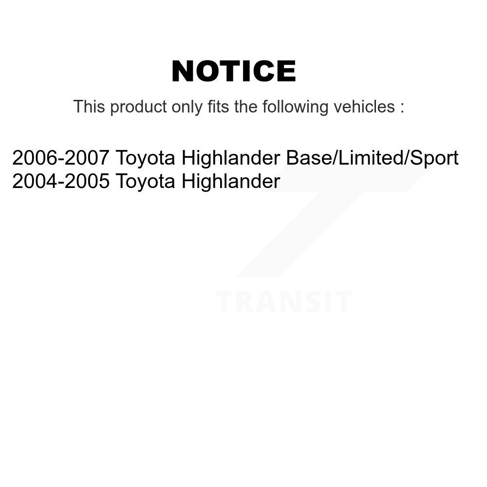 Disc Brake Caliper Rear Left SLC-19B2905 For Toyota Highlander