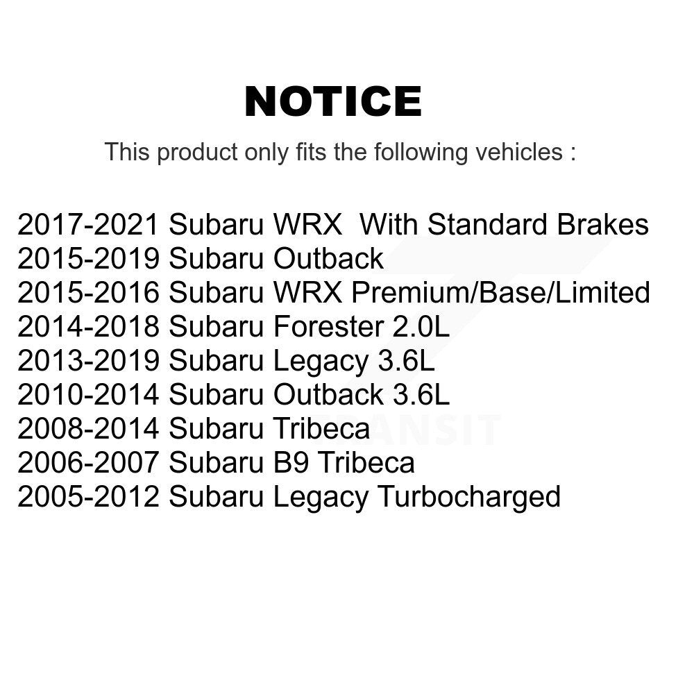 Brake Caliper Front Left SLC-19B3349 For Subaru Outback Forester Legacy WRX B9