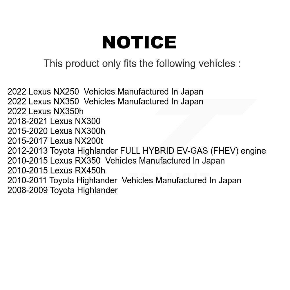 Brake Caliper Front Right SLC-19B3353 For Lexus RX350 Toyota Highlander NX300