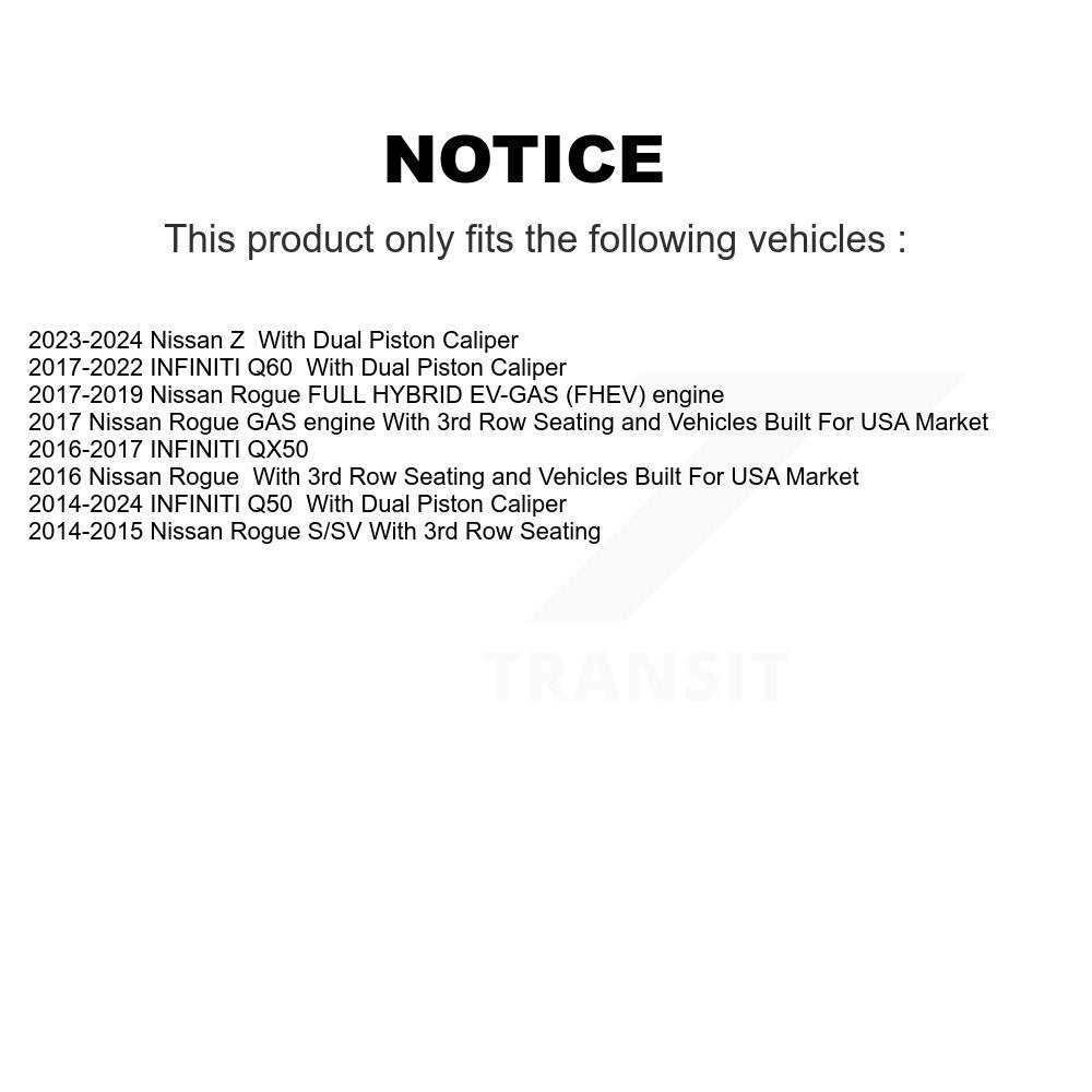 Brake Caliper Front Right SLC-19B7147 For Nissan Rogue INFINITI Q50 QX50 Q60 Z