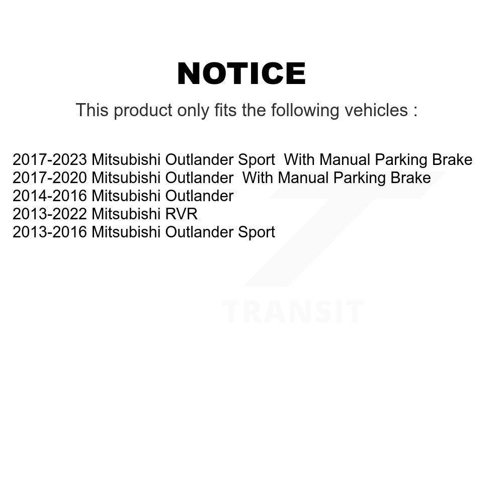 Disc Brake Caliper Rear Left SLC-19B7383 For Mitsubishi RVR Outlander Sport