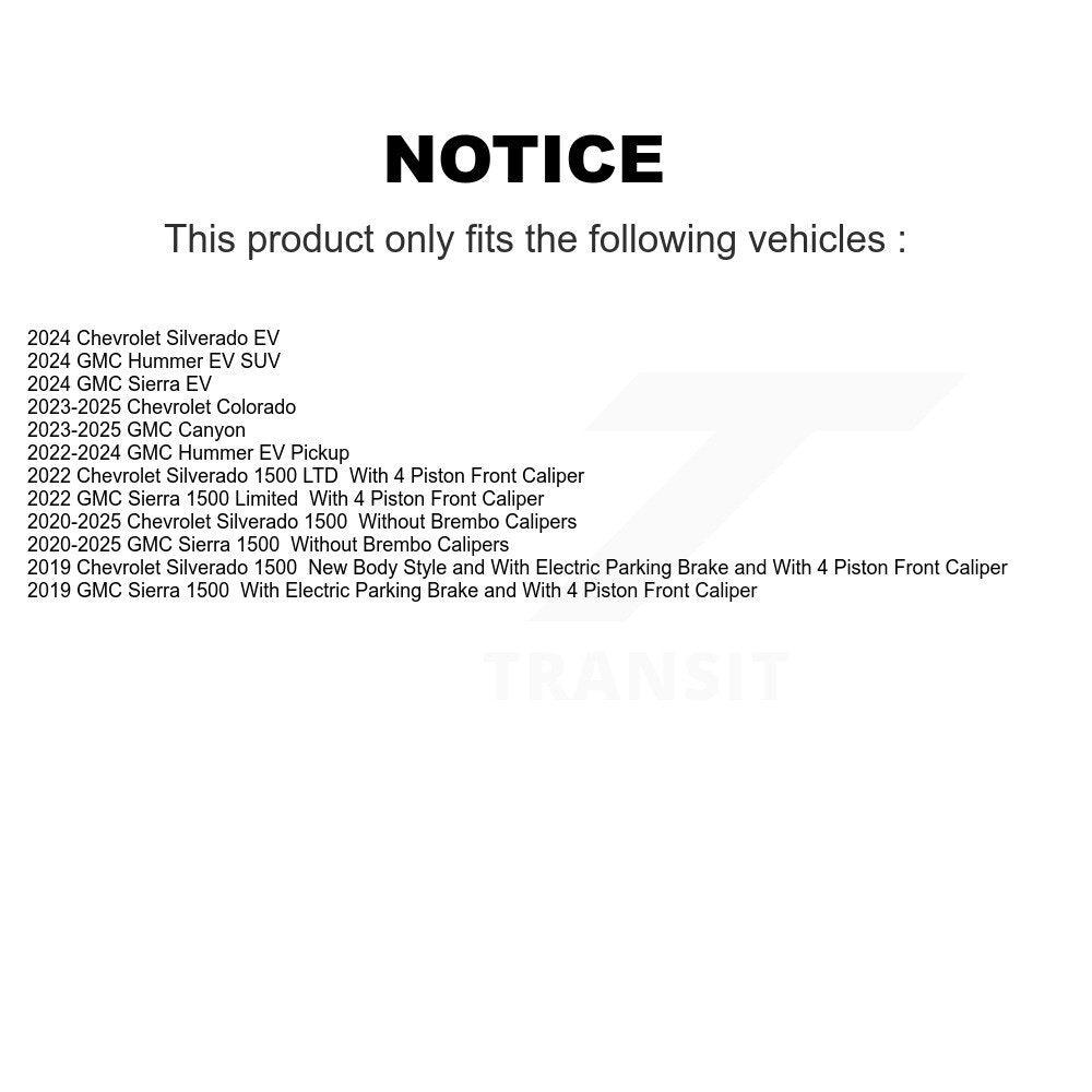 Brake Caliper Rear Right SLC-SCB6022 For Chevrolet GMC Silverado 1500 Sierra LTD