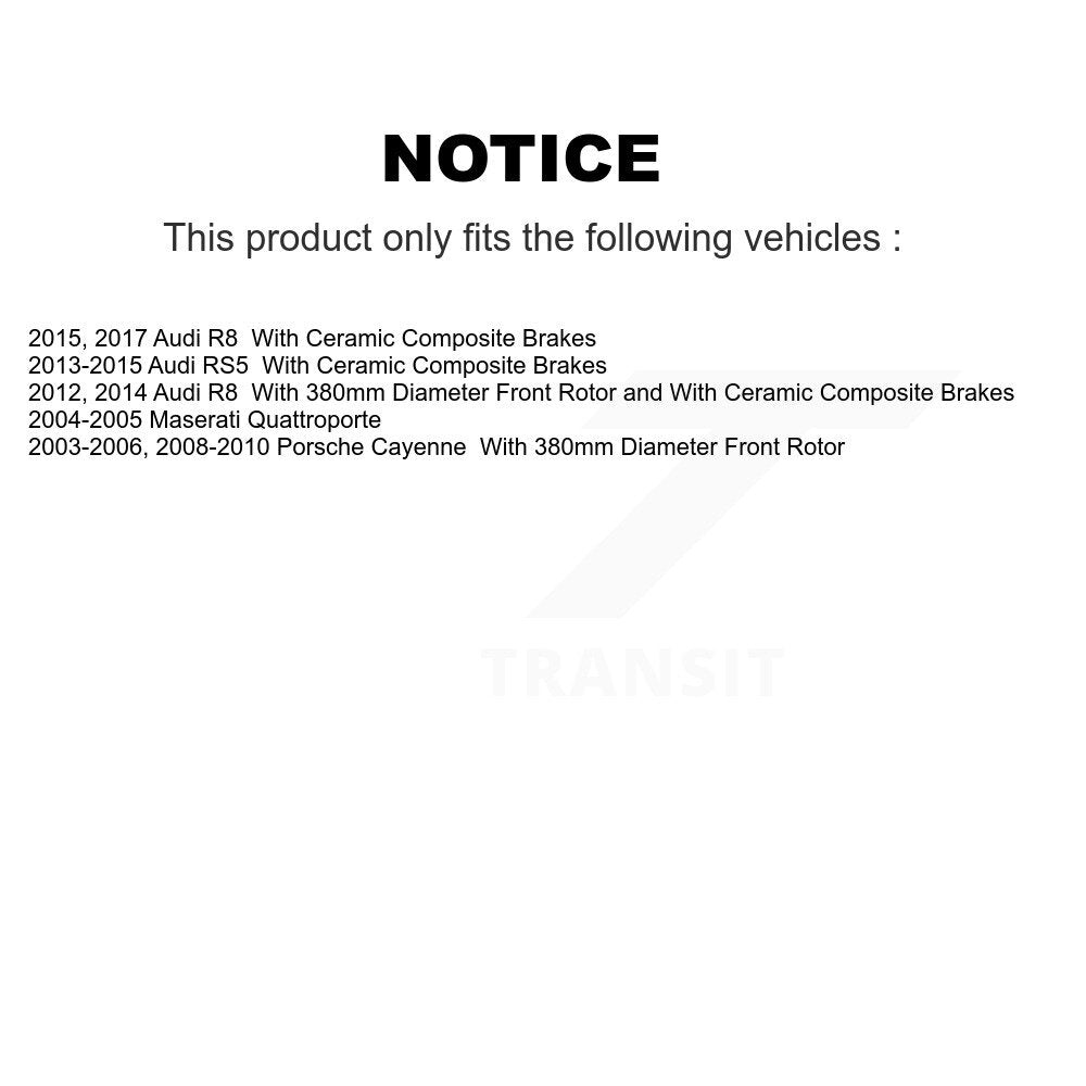 Ceramic Disc Brake Pads Front TEC-1130 For Porsche Cayenne Audi RS5 R8 Maserati