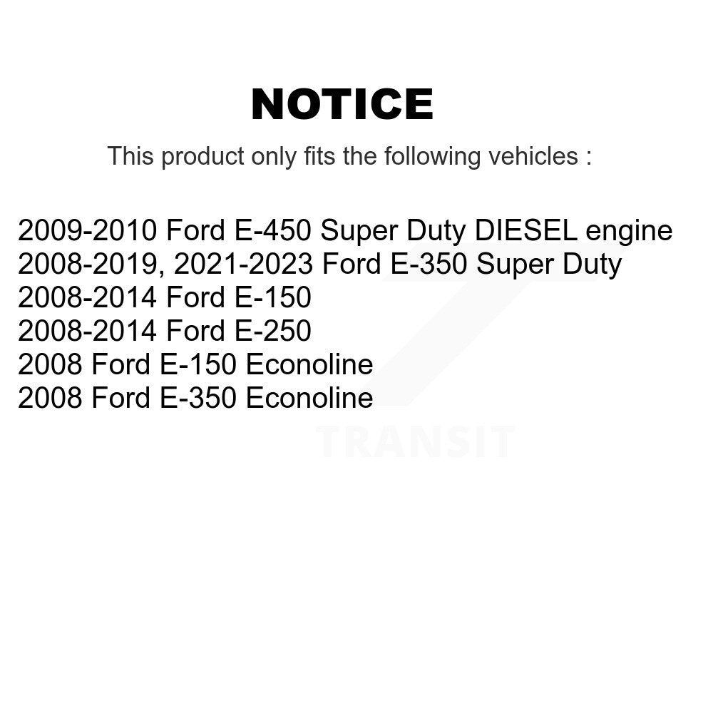 Ceramic Disc Brake Pads Rear TEC-1329 For Ford E-350 Super Duty E-250 E-150
