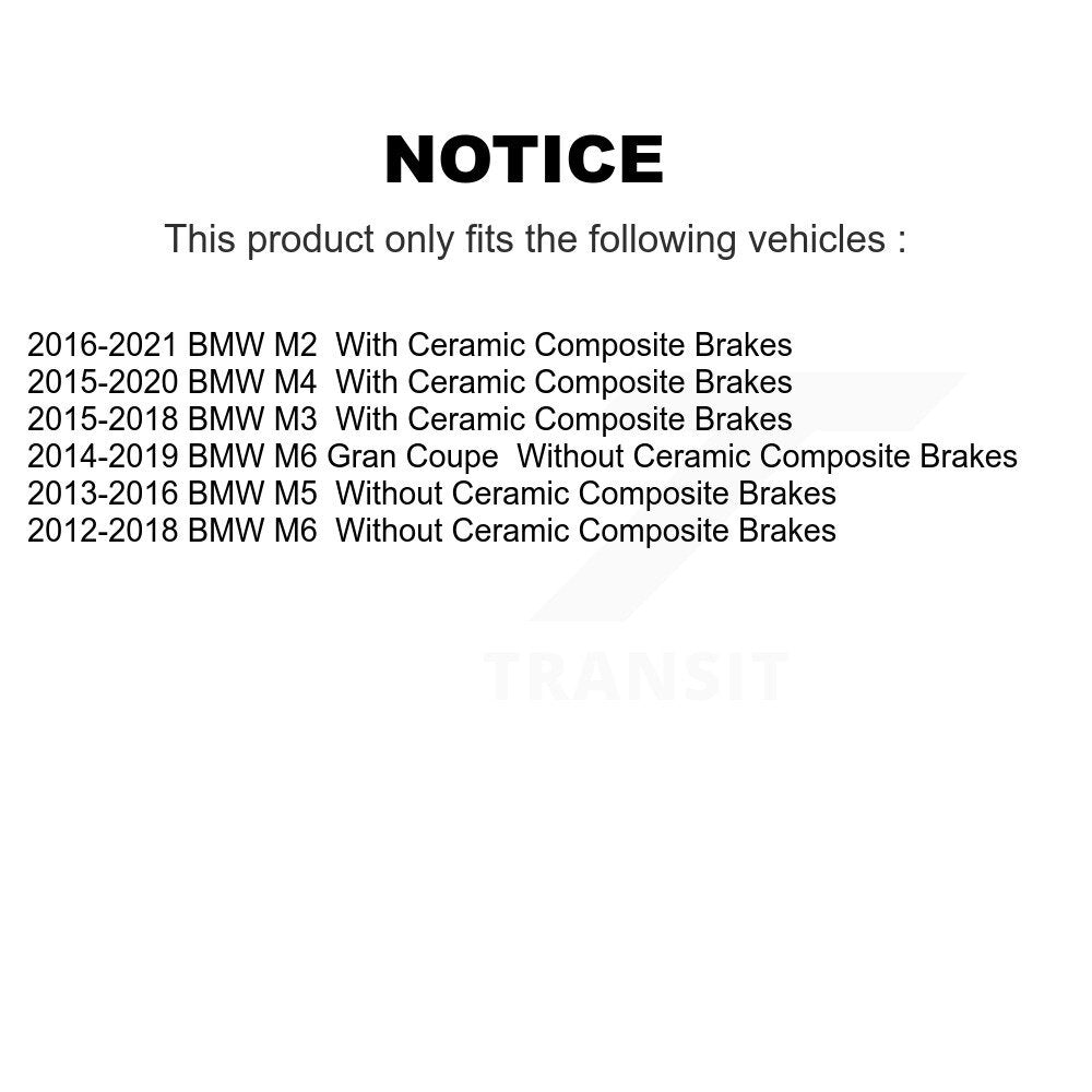 Ceramic Disc Brake Pads Front TEC-1648 For BMW M4 M2 M3 M5 M6 Gran Coupe