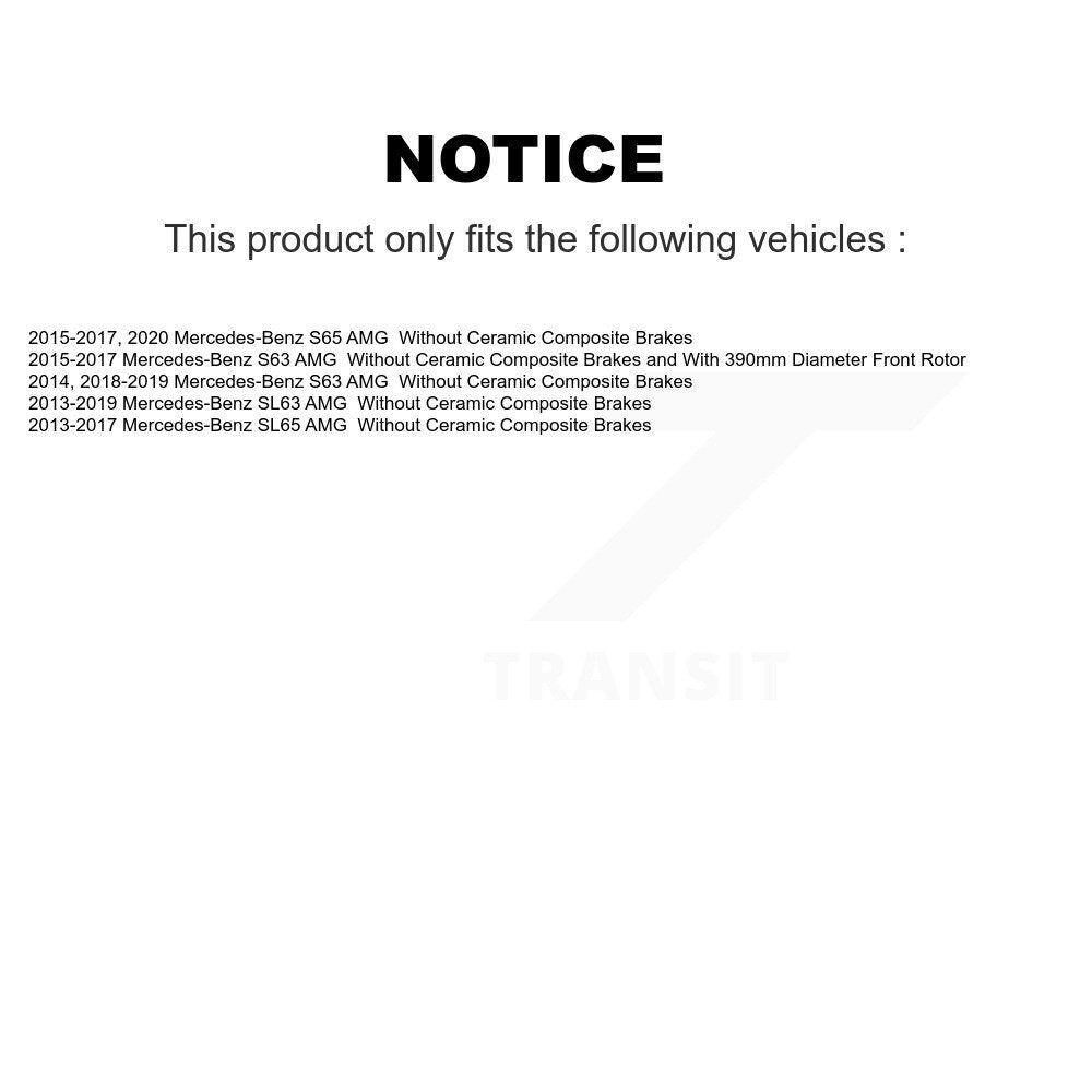 Ceramic Disc Brake Pads Rear TEC-1669 For Mercedes-Benz S63 AMG SL63 S65 SL65