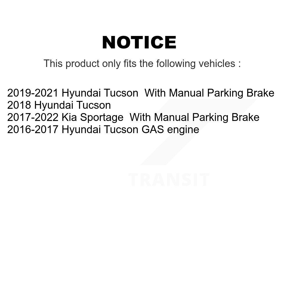 Ceramic Disc Brake Pads Rear TEC-1848 For Hyundai Tucson Kia Sportage