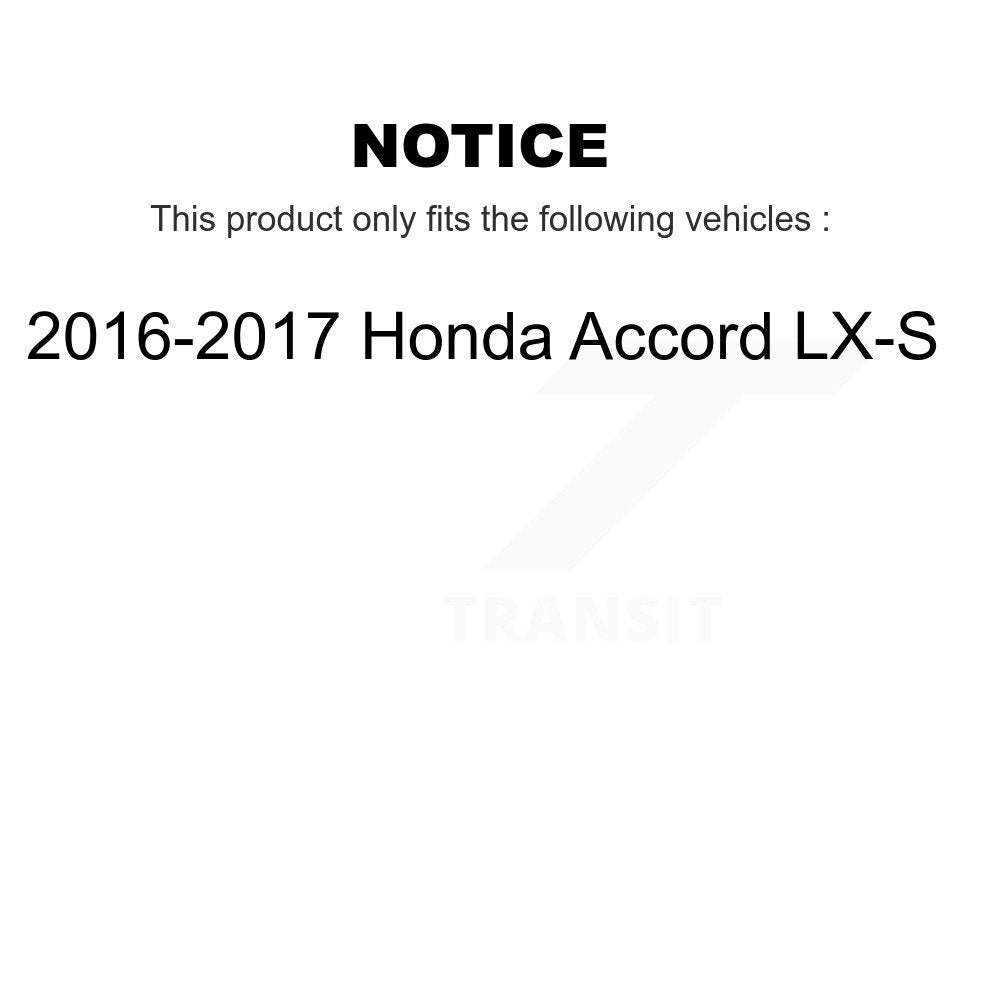 Ceramic Disc Brake Pads Front TEC-1860 For 2016-2017 Honda Accord LX-S