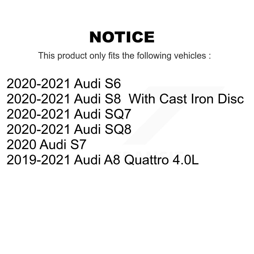 Ceramic Disc Brake Pads Front TEC-1952 For Audi SQ7 A8 Quattro SQ8 S6 S7 S8