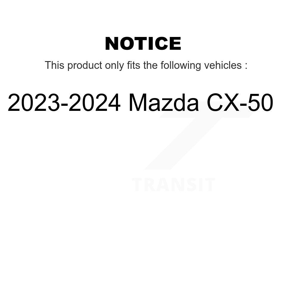 Ceramic Disc Brake Pads Rear TEC-2457 For 2023-2024 Mazda CX-50