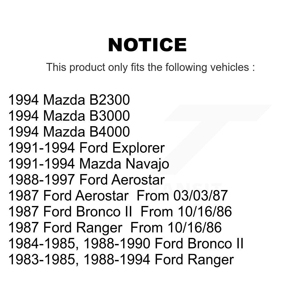 Ceramic Disc Brake Pads Front TEC-249 For Ford Ranger Aerostar Explorer Mazda II