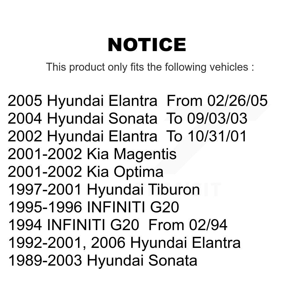 Ceramic Disc Brake Pads Front TEC-700 For Hyundai Elantra Sonata Tiburon Kia G20