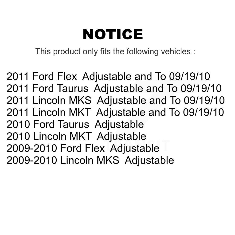 Lateral Arm Rear Upper Forward TOR-CK623059 For Ford Flex Taurus Lincoln MKS MKT